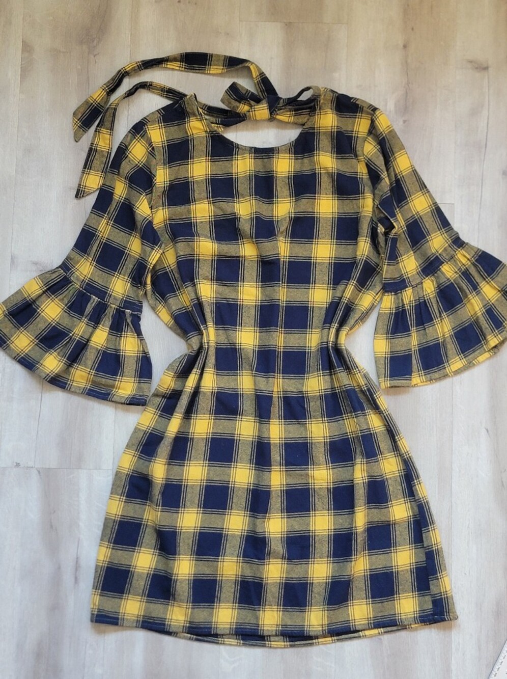 Velvet Heart 100% Cotton Plaid Flannel Button-Front Shirt Dress Size Medium
